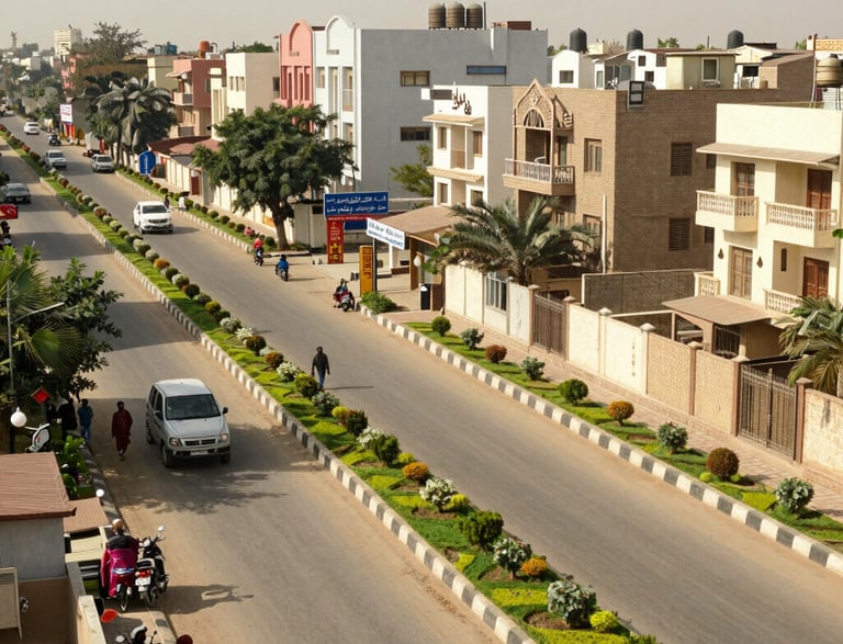 A welcoming office entrance of Elite Real Estate with modern decor and the company logo prominently displayed.