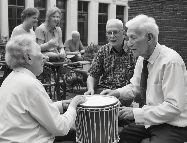 “Musicoterapia nas Quadras: uma abordagem terapêutica que utiliza música e movimento para promover i