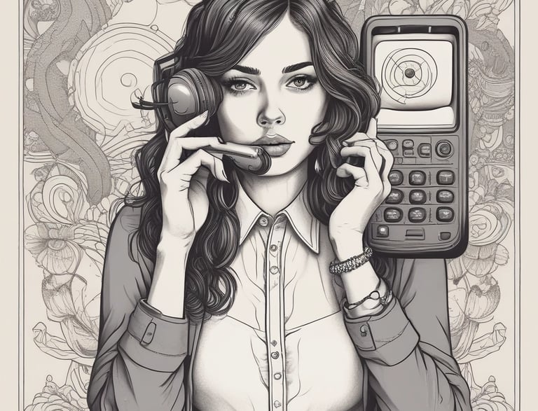 A professional customer service representative assisting a client over the phone.