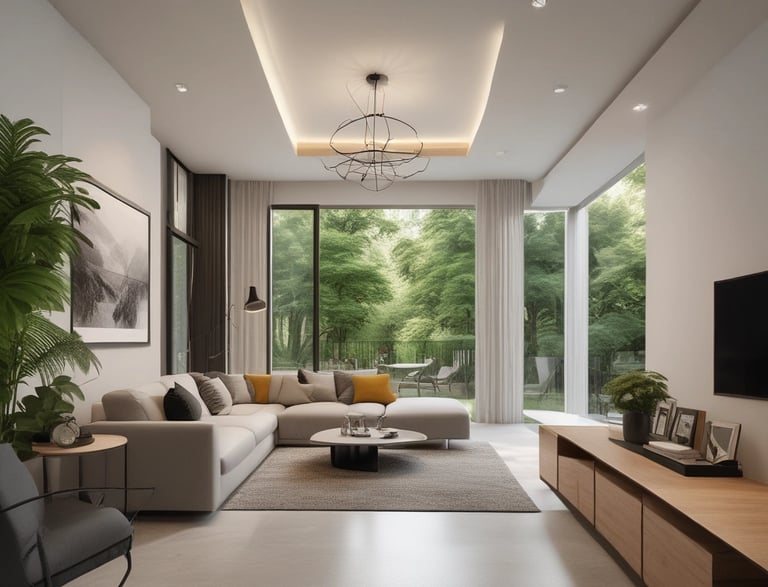 A welcoming front door of a modern home with fresh remodeling touches.