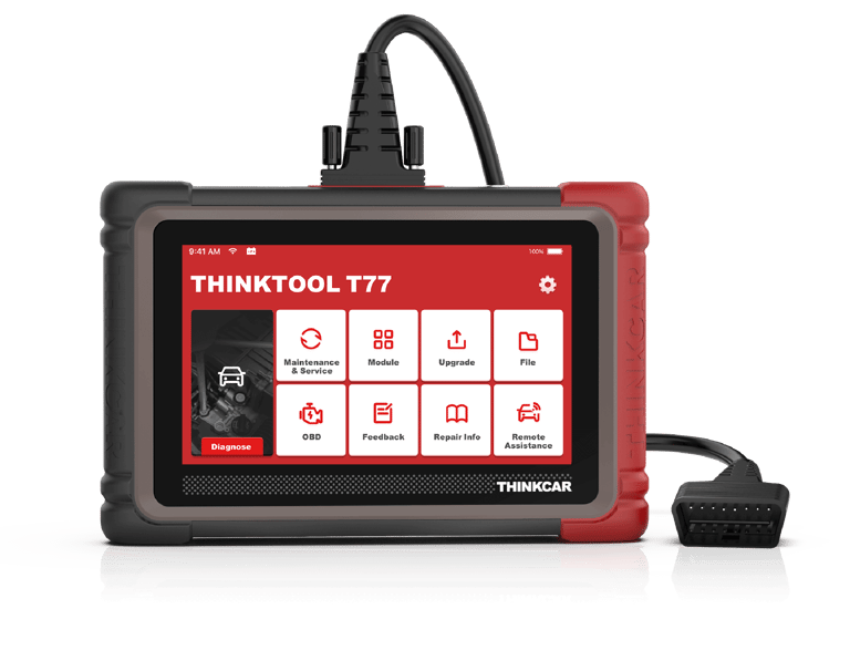 Der THINKTOOL T77 ist ein Plug-Play-Vollfunktions-Diagnosescanner mit der neuesten Fahrzeugabdeckung, mit dem brandneuen ähnl