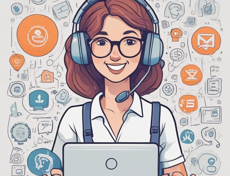 A friendly customer service representative ready to assist.