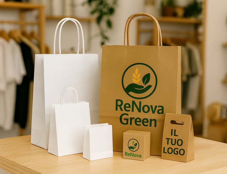 Nachhaltige Einkaufstaschen mit personalisiertem Logo 