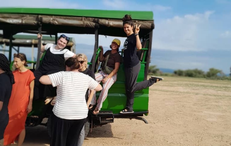 Tourist during their safari at Hippo pool in Murchison Falls National Park