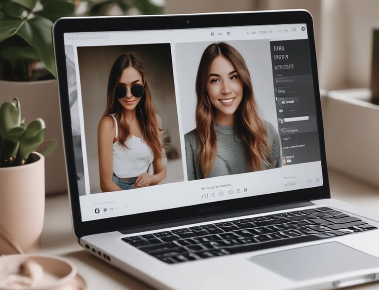 A vibrant workspace with a laptop, phone, and coffee cup, symbolizing connection and creativity.
