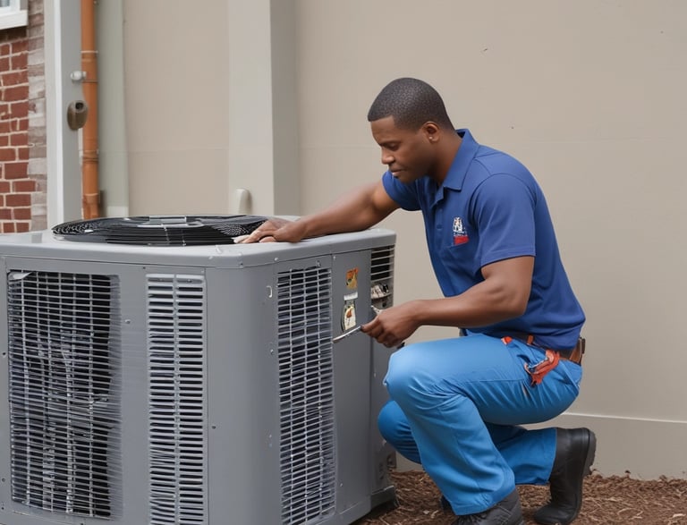 A friendly customer service representative at a desk.