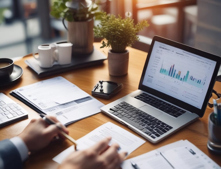A wooden table holds a beige book titled 'The Monocle Guide to Good Business,' accompanied by a black wallet on top. Next to the book is a keychain with keys and a leather strap. In the background, part of a turntable is visible with a vinyl record on it.