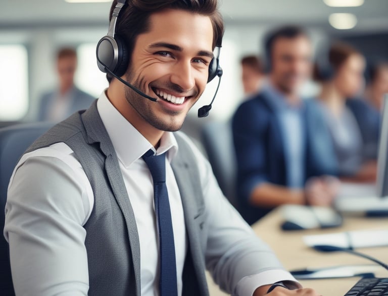 A modern office space showcasing our interior design work.