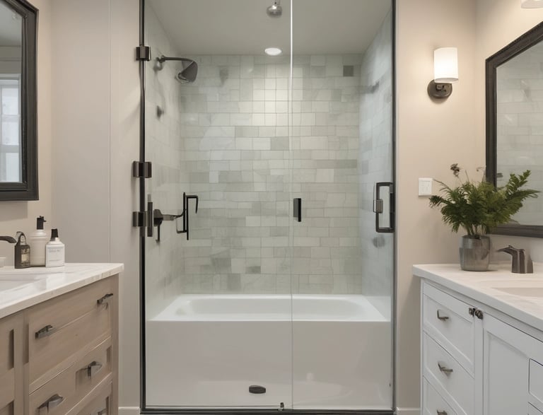 A friendly customer service representative ready to assist with glass shower and mirror inquiries.