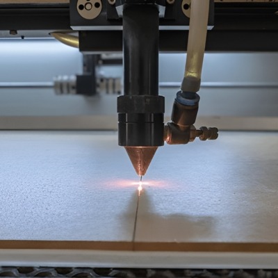 Acrylic cutting using CO2 Board