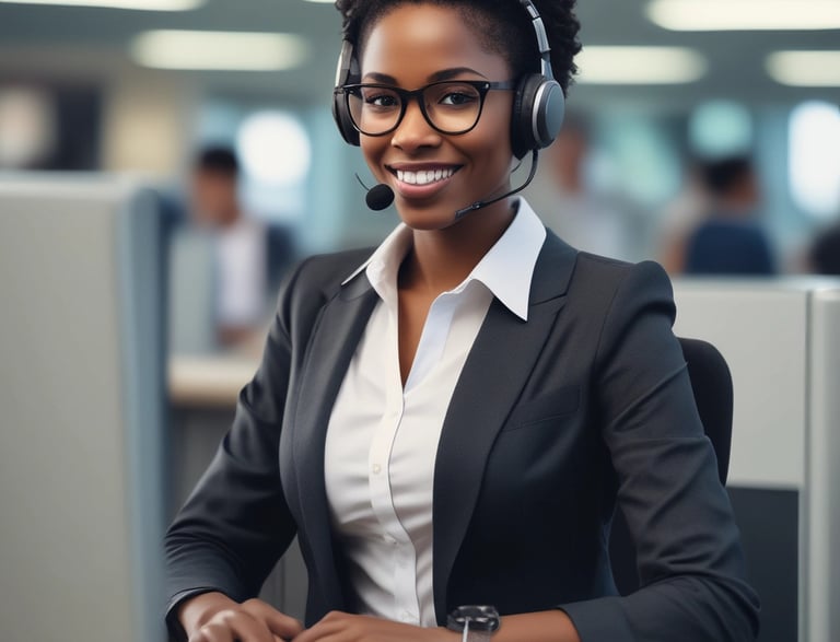 A silhouetted communication tower stands against a gradient sky transitioning from warm orange near the horizon to deep blue above. The skyline includes dark outlines of buildings and trees.