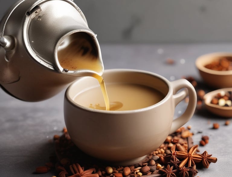 A cozy corner of Chaipion Cafe with customers enjoying chai and conversation.