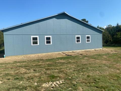 Newly finished barn