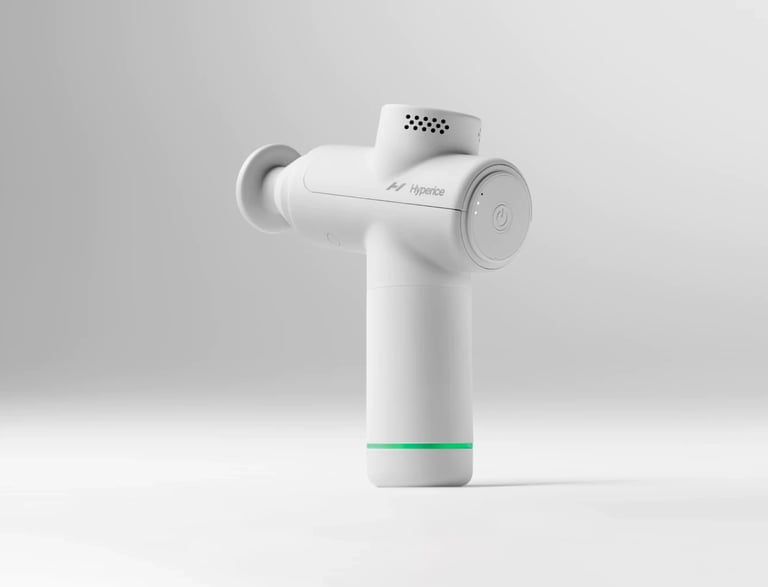 Hypervolt Go 2 compact massage gun for travel, back pain relief, and muscle recovery