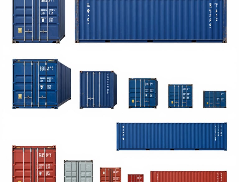 different container sizes