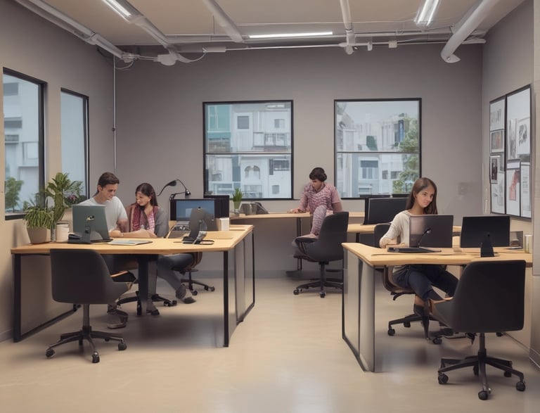 A sleek modern workspace with a laptop, padel racket, and acepadel.it branded gear on a wooden desk.