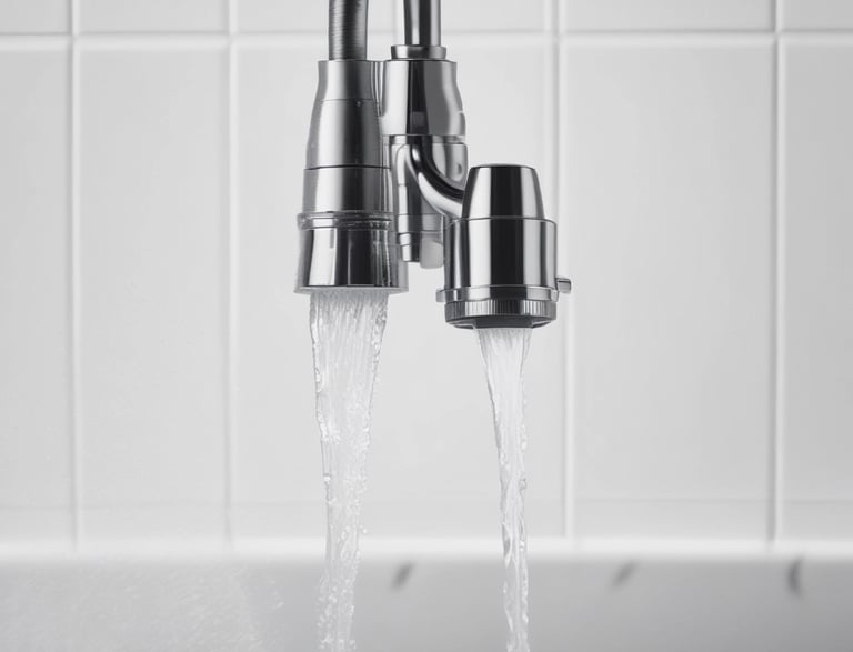 bėgantis vanduo iš čiaupo