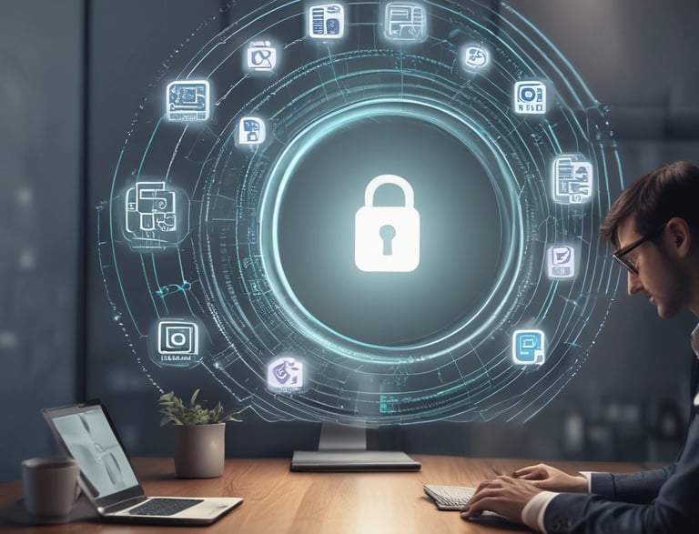Map showing locations of head office and branch office.