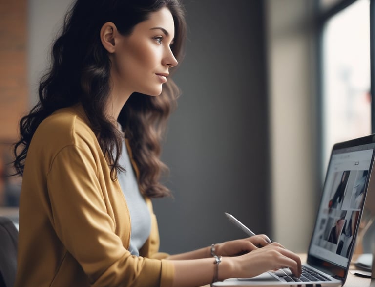 A friendly customer support representative wearing a headset, smiling warmly.