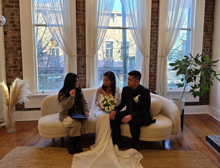 Wedding couple consultation