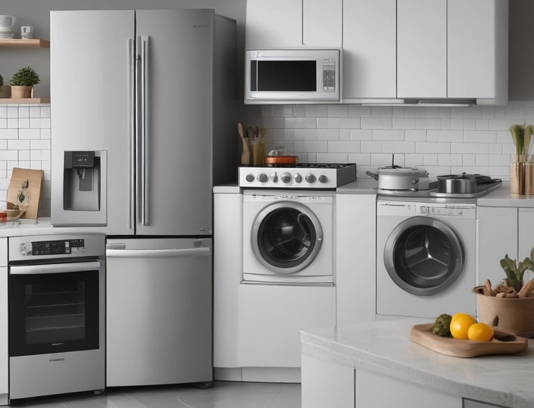 A welcoming storefront of Markaz Alsukur with electrical and kitchenware displays.