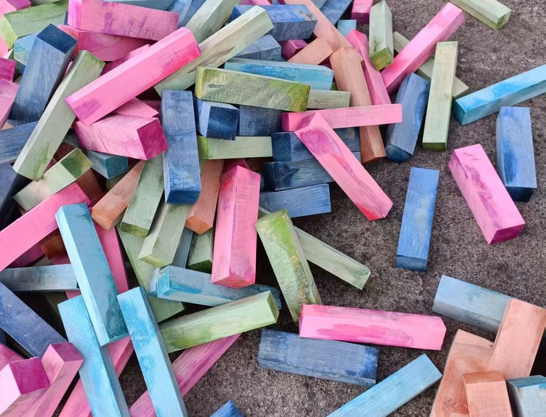 color wood blocks stabilized wood blanks