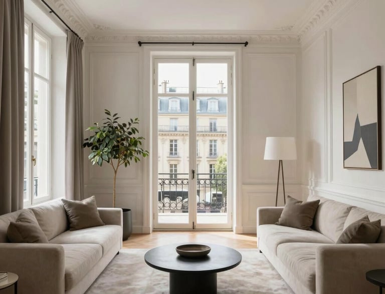 Cozy office interior of a local real estate agency with welcoming atmosphere