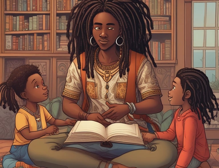 A cozy desk with an open notebook, a pen, and a steaming cup of tea beside a window.