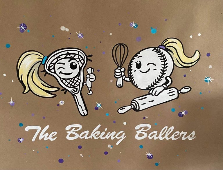 Custom Banner for Softball Sisters' Baking stand