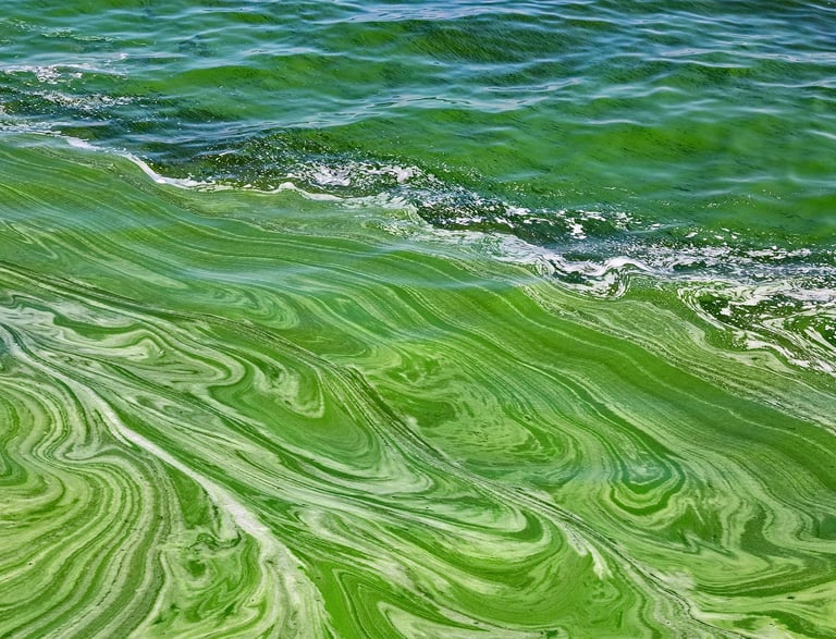 cyanobacteria scum