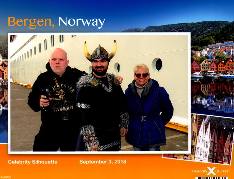 Lady and The Pirate find a Viking in Bergen, Norway