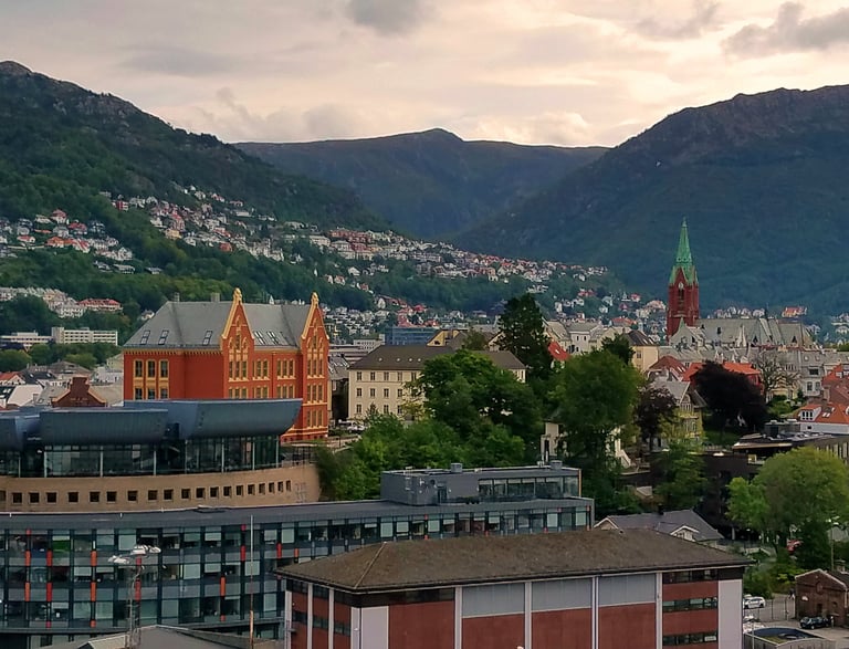 The beautiful city of Bergen in Norway