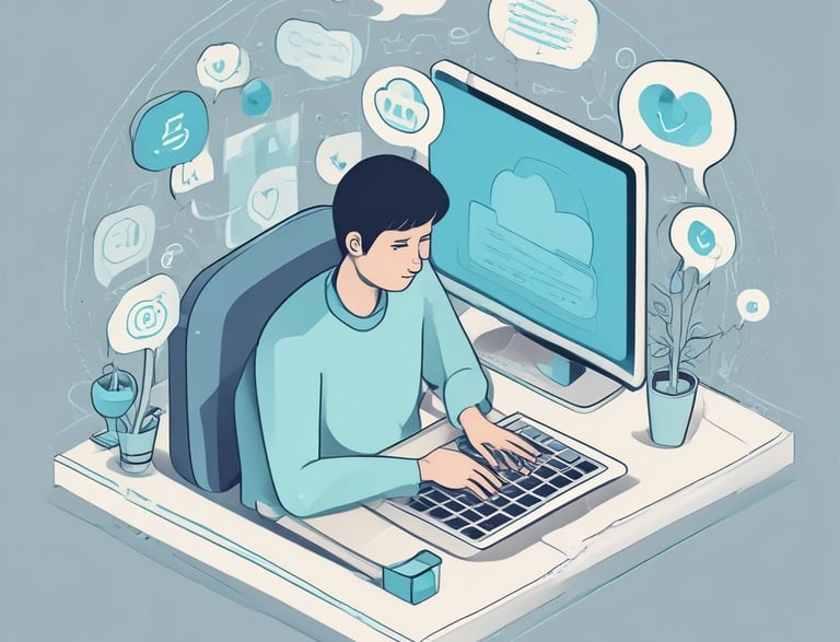 A person wearing a black t-shirt with the text 'fitcarb' holding several white, translucent coiled objects in their palms. The background features a kitchen setting with a wooden countertop and some kitchen appliances.