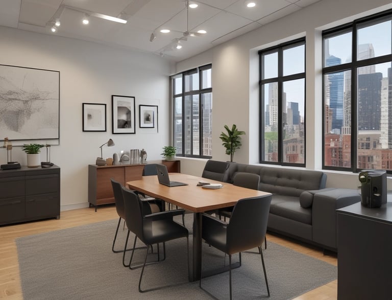 A modern multi-story glass building with balconies extends along an urban street, displaying a sign about upcoming condominium availability. Several people are walking on the adjacent sidewalk, some with dogs, and new construction seems underway. The sky is partly cloudy, and surrounding buildings indicate a dense city setting.