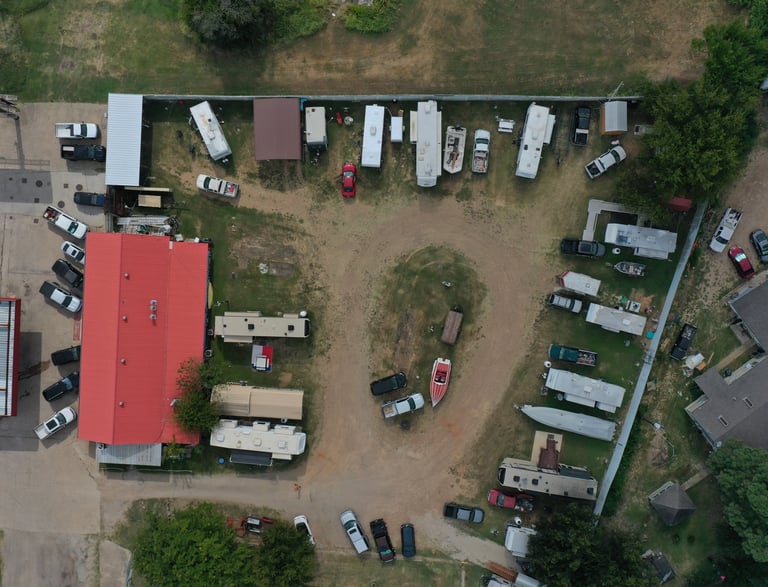 Overhead View of RV Park - Causeway Marina - Seven Points TX
