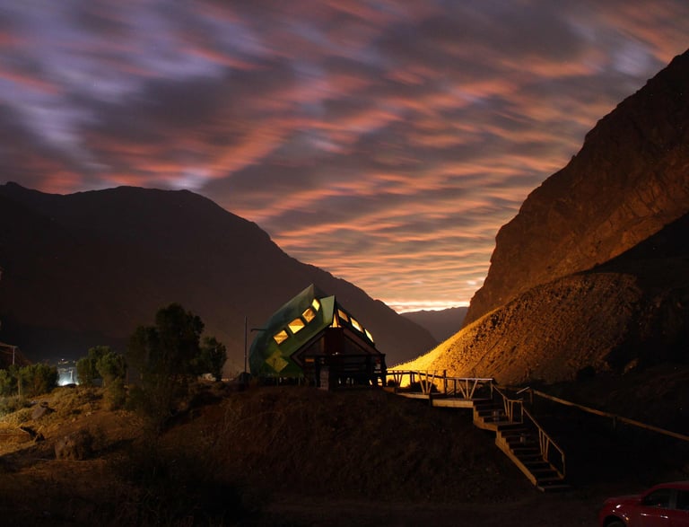 Increíble atardecer en la cordillera de Vitamonti