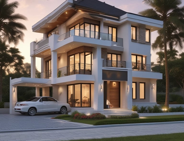 A modern office building with a welcoming reception area.