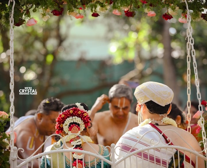 Scene from a Brahmin wedding photography