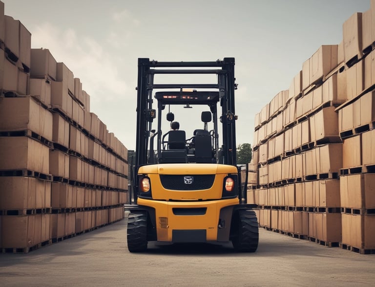 A friendly customer service representative assisting a client with forklift inquiries