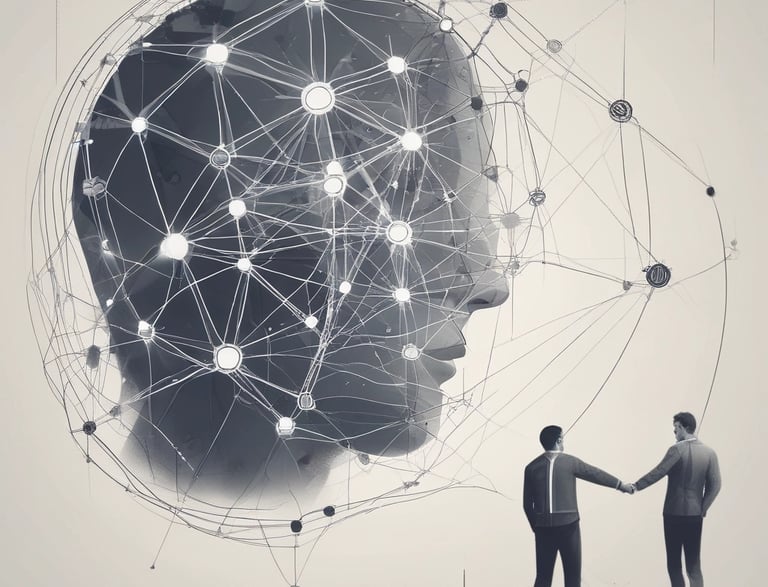 A serene workspace with plants and a neat desk, inviting a conversation.