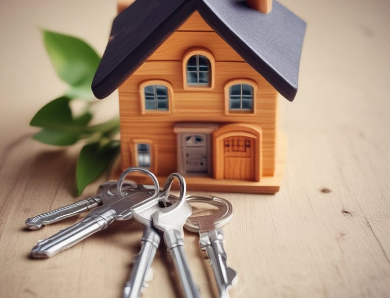 A friendly real estate agent assisting a client.