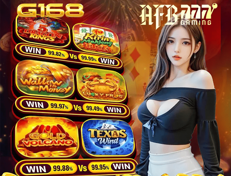 G168 slot games online casino platform