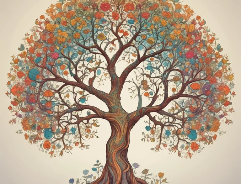 A serene forest clearing bathed in soft green light with gentle energy waves flowing through the trees.