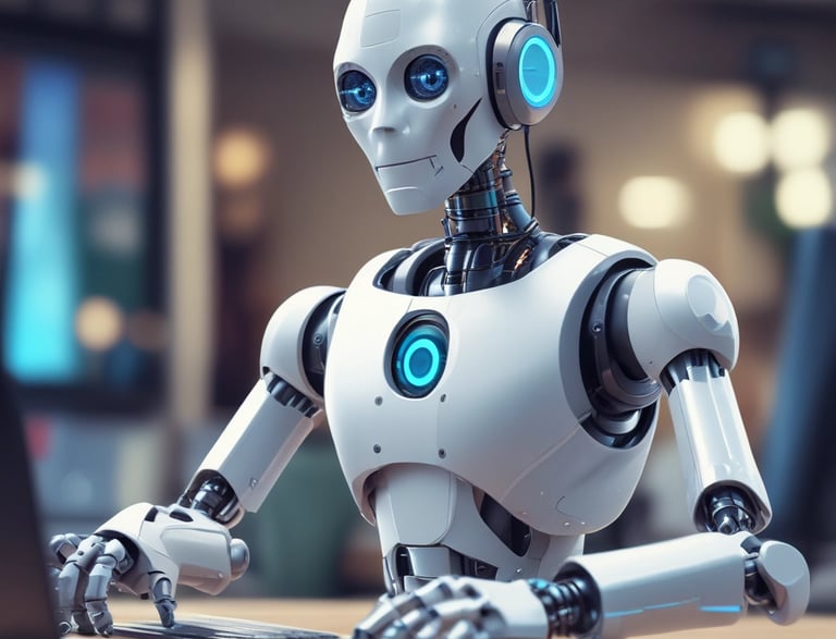 A friendly team member at a desk ready to assist with inquiries.