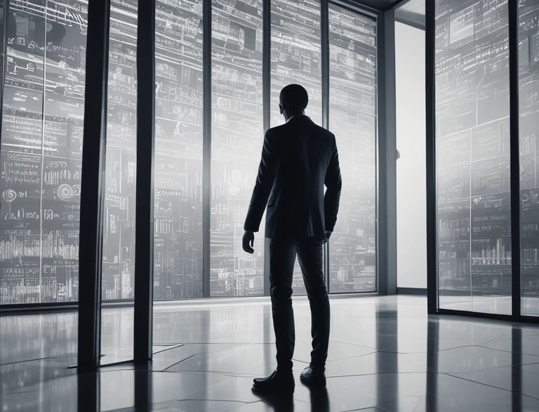 A friendly professional at a desk, ready to assist with data and technology inquiries.