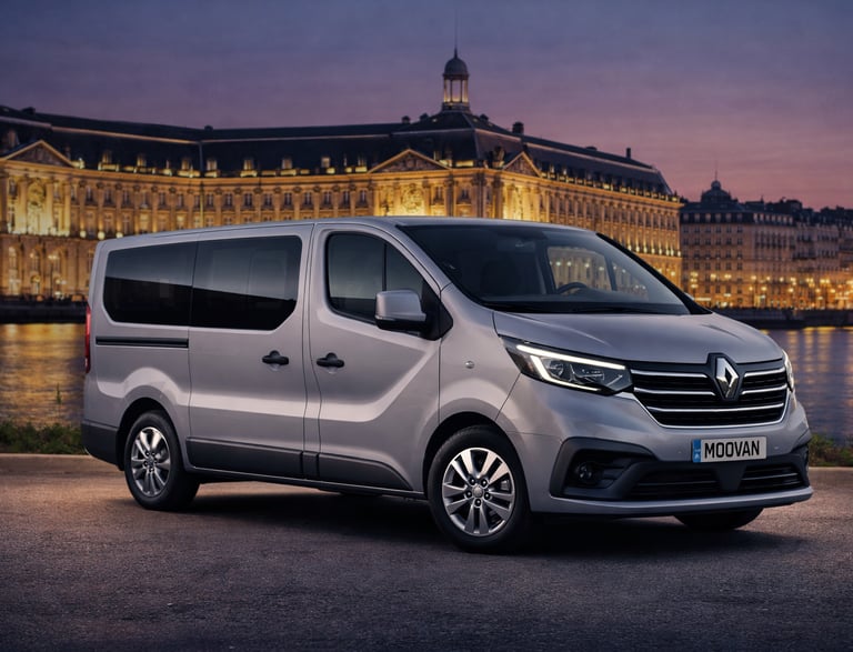 Chauffeur VTC en van à Bordeaux pour transferts, mise à disposition et transport privé