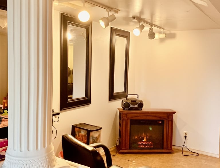 Inside Pretty in Pink Beauty Salon, Inc. The atmosphere is very professional and a warm environment.