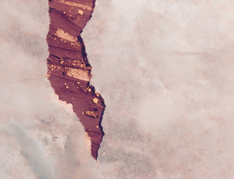 A close-up photo of some art material.