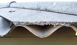 a roof with a roof that has been guted off