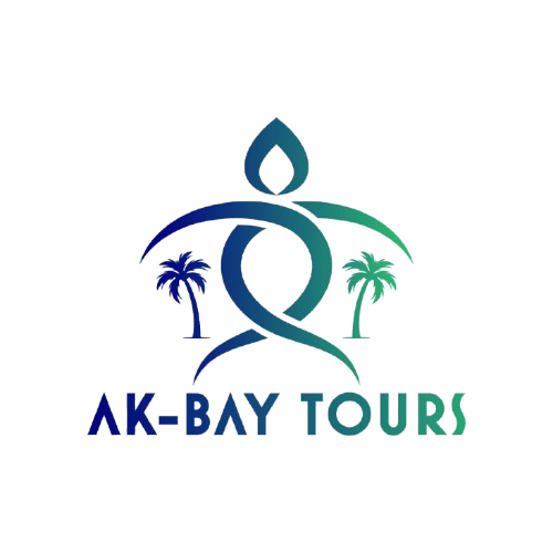 a logo for akbax tour